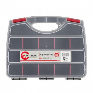 Органайзер пластиковый, 12,5" 320x260x50 мм INTERTOOL BX-4001 (175697)