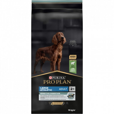 Сухой корм для собак Purina Pro Plan Large Athletic Adult 2+ Sensitive Digestion Для больших пород С ягненком 14 кг (7613035415591) (323697)
