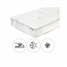 Наматрасник MirSon №1047 Alberto Тенсель (Modal) Seasons Aloe Vera 60х120 см (2200001507579) (337897)