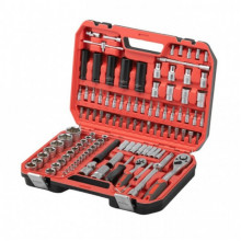 Набор инструментов 1/2" & 1/4" 111ед, IMPACT Cr-V головки удлиненные 15,17,19,21,22 INTERTOOL ET-9111 (343897)