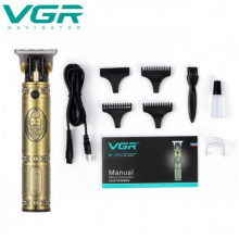 Профессиональная машинка для стрижки волос, бороды, усов триммер VGR V-085 с насадками (173608)
