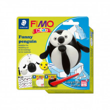 Набор для творчества Fimo Kids Пингвинчик 2 цвета х 42 г (4007817078709) (201608)