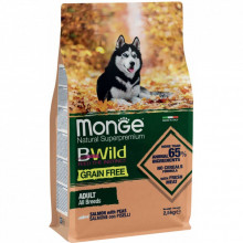 Сухой корм для собак Monge Dog Bwild Gr. Free лосось 2.5 кг (8009470011716) (322808) Сухой корм для собак Monge Dog Bwild Gr. Free лосось 2.5 кг (8009470011716) (322808)