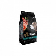 Сухой корм для собак Savory Puppy rich in Fresh Turkey and Chicken 3 кг (4820232630297) (322908)