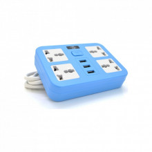 Сетевой фильтр питания Voltronic TВ-Т15, 4роз, 3*USB Blue (ТВ-Т15-Blue) (162018)