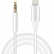 Переходник Lightning to Jack 3.5 мм white 1.0m XoKo (AUX-001-WH) (175018)