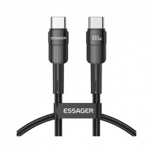 Дата кабель USB-C to USB-C 1.0m 100W black Essager (EXCTT1-XC01) (324518) Дата кабель USB-C to USB-C 1.0m 100W black Essager (EXCTT1-XC01) (324518)