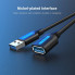 Дата кабель USB 2.0 AM/AF 1.5m black VENTION (CBIBG) (343518)