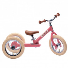 Беговел Trybike трехколесный балансирующий розовый (TBS-2-PNK-VIN+TBS-100-TKV) (272618)
