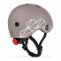 Шлем Scoot&Ride 45-51см, коричневый, с фонариком (SR-181206-BROWNLINES) (274618)