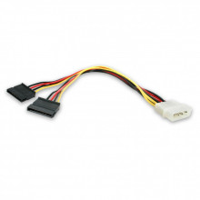 Кабель питания Molex to 2xSATA 0.2m Patron (CAB-PN-2SATA-POW) (211718)