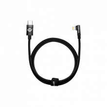 Дата кабель USB-C to Lightning 1.0m 20W 90° corner black Baseus (CAVP000201) (324028)