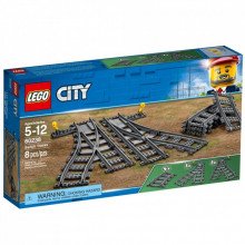Конструктор LEGO City Железнодорожные стрелки 8 деталей (60238) (166128)