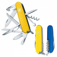 Нож Victorinox Huntsman Ukraine 91 мм Жовто-синій (1.3713.8.2) (278128)