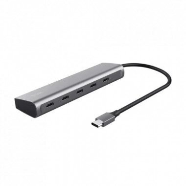 Концентратор Trust USB-C to 5xUSB-C aluminium 0.1m grey (25136_TRUST) (321128)