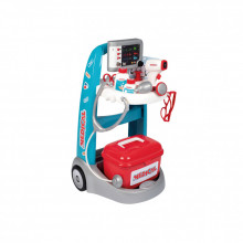 Игровой набор Smoby Медицинская мобильная клиника со звуковыми и световыми эффектами, 16 аксессуаров (340207) (343128)