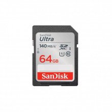 Карта памяти SanDisk 64GB SD class 10 UHS-I Extreme Ultra (SDSDUNB-064G-GN6IN) (160328)
