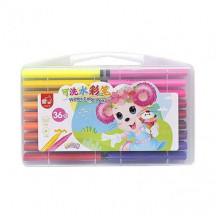 Набор фломастеров "Water color pen" 36 цветов 204-36 в пластиковом боксе