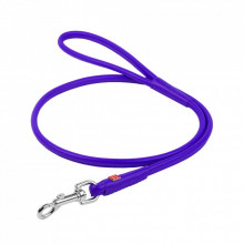 Поводок для собак WAUDOG Glamour круглый XS d 6 мм Д 122 см фиолетовый (33809) (312428)