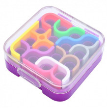 Настольная игра головоломка "IQ game toys" IQ-11, 10 фигур (Фиолетовый)