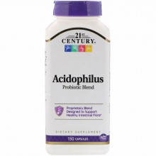 Пробиотики 21st Century Смесь пробиотиков Acidophilus, 150 капсул (CEN-22928) (303628)