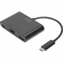 Переходник USB-C to HDMA 2xUSB Digitus (DA-70855) (247728)