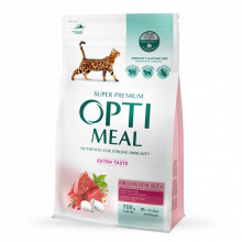 Сухой корм для кошек Optimeal со вкусом телятины 700 г (4820215364683) (322728) Сухой корм для кошек Optimeal со вкусом телятины 700 г (4820215364683) (322728)