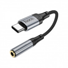 Переходник USB-C to 3.5mm F 0.12m Black HOCO (6942007608886) (340728)