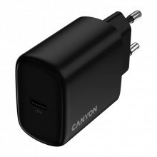 Зарядное устройство Canyon OnCharge 200 20W 1xPD EU Black (CNE-CHA200-11) (321928)