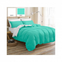 Постельное белье MirSon Бязь Premium White-Mint 175х210 (2200000949219) (330928)