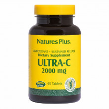 Витамин Natures Plus Витамин С, Ultra-C, 2000 мг, Nature's Plus, 60 таблеток (NTP2220) (303038)