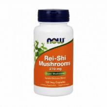 Травы Now Foods Грибы Рейши, Rei-Shi Mushrooms, 270 Мг, 100 Капсул (NOW-04733) (305138)