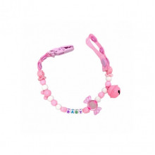 Цепочка для пустышки MGZ-0500(Pink) с колокольчиком