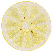 Керамічне плоске блюдо Fruits "Lemon" 31см, лимон (232438)