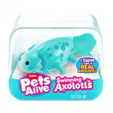 Интерактивная игрушка Аксолотль Pets & Robo Alive 9556B, бирюзовый
