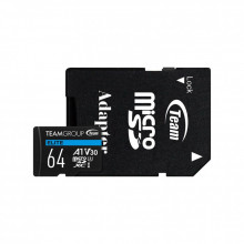 Карта памяти Team 64GB microSDXC class 10 UHS-I U3 V30 A1 Elite (TEAUSDX64GIV30A103) (257538)