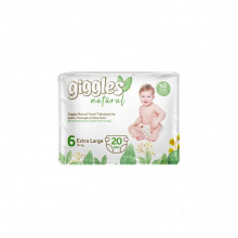 Подгузники Giggles Natural 6 Extra Large 15+ кг 20 шт (8680131206421) (201938)