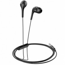 Проводные наушники вакуумные 3.5mm HOCO M40 Prosody с микрофоном 1.2m Чёрные (181248)
