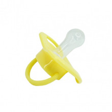 Пустышка силиконовая круглая MGZ-0516(Yellow) с колпачком Пустышка силиконовая круглая MGZ-0516(Yellow) с колпачком