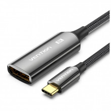 Кабель мультимедийный USB-C to DisplayPort M 0.25m 8K black Vention (CRGBC) (344348)