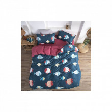 Постельное белье MirSon Бязь Premium 17-0466 Fish are fabulous King Size (2200003327892) (329648)