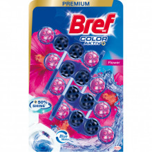 Туалетный блок Bref Цветная вода Цветочная свежесть 4х50 г (9000101530667) (197748)