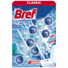 Туалетный блок Bref Сила Актив Триопак Океанска Свежесть 3х50 г (9000100753494/9000100753401) (234748)