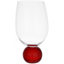Набір 6 склянок "Bauble Glass" 450мл на червоній ніжці (235748)