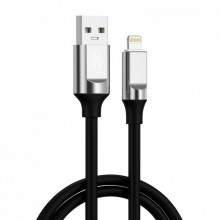 Дата кабель USB 2.0 AM to Lightning 1.0m 6A silicone black XO (NB251_L_Black) (323748)