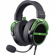 Наушники Havit HV-H2030E Black/Green (6939119067076) (317948)