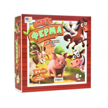 Настольная игра "Моя ферма" 30435 игровой поле, фишки с животными