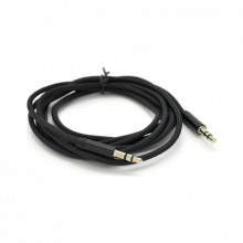 Кабель мультимедийный 3.5mm M to 3.5mm M 1.0m black VEGGIEG (YT-AUXGJ(M)/(M)-AB-1) (320258)
