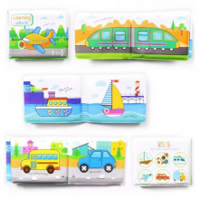 Игрушка для купания A531-3 книжка, учим названия животных и транспорта (Транспорт)