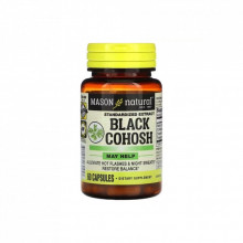 Травы Mason Natural Клопогон, Black Cohosh, Standardized Extract, 60 капсул (MAV-13045) (307458)